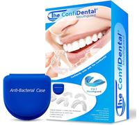 The ConfiDental Lot de 5 protège-dents Moldable pour Bruxism, Broyage de dents, Clenching, Sports Athletic Mouth Guard, Plateau blanchissant inclus 3 réguliers et 2 Heavy Duty pour le broyage de dents