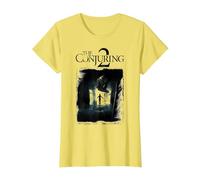The Conjuring 2 Poster Distressed T-Shirt, Femme, Citron, XL