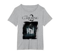 The Conjuring 2 Poster Distressed T-Shirt, Femme Grandes Tailles, Gris Chiné, 3X