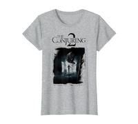The Conjuring 2 Poster Distressed T-Shirt, Femme, Gris Chiné, 3XL