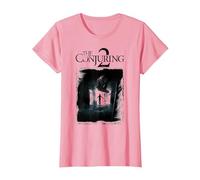 The Conjuring 2 Poster Distressed T-Shirt, Femme, Rose, M