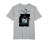 The Conjuring 2 Poster Distressed T-Shirt, Homme Grandes Tailles, Gris Chiné, 2X Tall