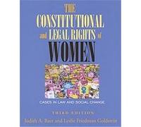 The Constitutional And Legal Rights of Women Judith A. Baer, Leslie Friedman Goldstein (Auteur)