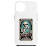 The Content Creator Tarot Card Skeleton Vlogger Podcaster Coque pour iPhone 13