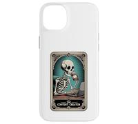 The Content Creator Tarot Card Skeleton Vlogger Podcaster Coque pour iPhone 14 Plus