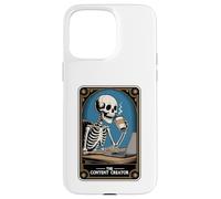 The Content Creator Tarot Card Skeleton Vlogger Podcaster Coque pour iPhone 15 Pro Max