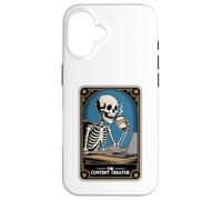 The Content Creator Tarot Card Skeleton Vlogger Podcaster Coque pour iPhone 16