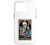 The Content Creator Tarot Card Skeleton Vlogger Podcaster Coque pour iPhone 16 Pro Max