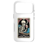 The Content Creator Tarot Card Skeleton Vlogger Podcaster Coque pour iPhone 17 Pro