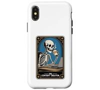 The Content Creator Tarot Card Skeleton Vlogger Podcaster Coque pour iPhone X/XS