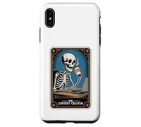 The Content Creator Tarot Card Skeleton Vlogger Podcaster Coque pour iPhone XS Max