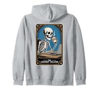 The Content Creator Tarot Card Skeleton Vlogger Podcaster Sweat à Capuche