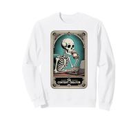 The Content Creator Tarot Card Skeleton Vlogger Podcaster Sweatshirt