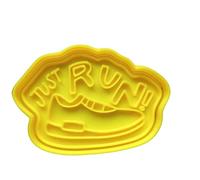 The Cookie Cutter Hub Emporte-pièce et gaufrage assorti pour biscuits, argile et décoration de pâtisserie Motif sport 10 cm