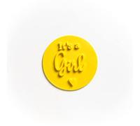 The Cookie Cutter Hub Tampon embosseur It's A Girl pour cupcakes, fondant, pâte à modeler, décoration de gâteau