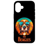 The Cool Beagle Squad, Cool Beagle Head Dogs Graphic Designs Coque pour iPhone 16