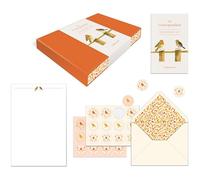 The Correspondent Stationery Set (Boxed Stationery): 20 Sheets of Writing Paper, 20 Matching Envelopes, and 24 Envelope Sticker Seals