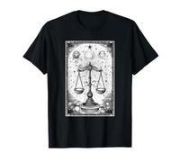The Cosmic Balance Carte de Tarot rétro Astronomie céleste T-Shirt