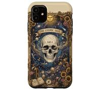 The Cosmic Sigil Celestial Skull and Galaxy Coque pour iPhone 11