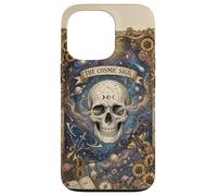 The Cosmic Sigil Celestial Skull and Galaxy Coque pour iPhone 13 Pro