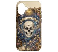 The Cosmic Sigil Celestial Skull and Galaxy Coque pour iPhone 16