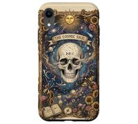 The Cosmic Sigil Celestial Skull and Galaxy Coque pour iPhone XR