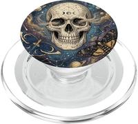 The Cosmic Sigil Celestial Skull and Galaxy PopSockets PopGrip pour MagSafe