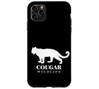 The Cougar, Woodland Wildlife Cougar Illustration Graphic Coque pour iPhone 11 Pro Max
