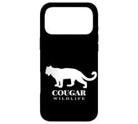 The Cougar, Woodland Wildlife Cougar Illustration Graphic Coque pour iPhone 17 Pro Max