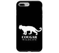 The Cougar, Woodland Wildlife Cougar Illustration Graphic Coque pour iPhone 7 Plus/8 Plus