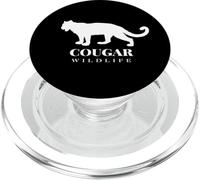 The Cougar, Woodland Wildlife Cougar Illustration Graphic PopSockets PopGrip pour MagSafe