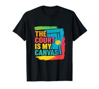 The Court is My Canvas - Cadeau Joueur de Tennis Artistique T-Shirt