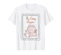 The Cozy Chapter Pumpkin Book Lover Chemise de Lecture d'automne T-Shirt