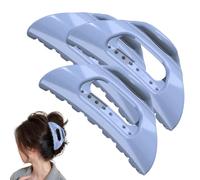 The Cozy Clip Claw Clip, Acrylic French Cloud Hairpin, Cozy Home Oval Flat Hair Clips, Soft and Flexible for Women Thin Thick Curly Hair (Blue)