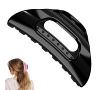 The Cozy Clip, Pince à cheveux confortable pour femme, pinces françaises en acrylique pour cheveux longs épais, forte tenue et antidérapante pour femme, petite amie, maman (noir)