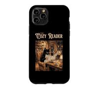 The Cozy Reader Livre pour Chat Noir Coque pour iPhone 11 Pro