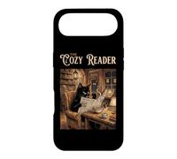 The Cozy Reader Livre pour Chat Noir Coque pour iPhone Air