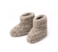THE COZY SHEEP Chaussons douillet femme et homme en laine extrêmement confortable | Pantoufles femmes et hommes en 100% laine mérinos | Chausson femme hiver chaud | Modèle haut fermé