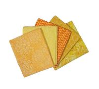 The Craft Cotton Co. Tissu 100 % coton jaune pour travaux manuels, couture, matelassage, décoration d'intérieur 45 x 55 cm de large