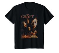 The Craft Distressed Sepia Poster Retro 90's Movie T-Shirt, Enfant, Noir, 10 Ans