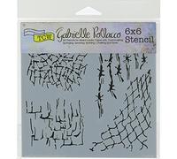 The Crafter's Workshop Pochoir de Marguerites en vitrail 15,2 x 15,2 cm - Transparent, Transparent, 18 x 16 x 0.1 cm