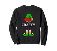 The Crafty Elf Funny Family Group Fête de Noël Sweatshirt