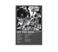 The Cramps Album Tracklist Posters - Impression sur toile murale vintage - Impression artistique de musique et de films - Peinture décorative pour salon, chambre à coucher - 30 x 45 cm - Style sans