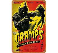 The Cramps and Flat Duo Jets Rétro Nostalgique Art Antique Antique Antique Tin Logo Publicité Décoration Murale Cadeau