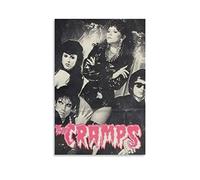 The Cramps Band Affiche vintage sur toile pour décoration de maison, chambre à coucher, salon 40 x 60 cm