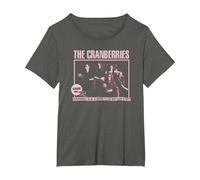 The Cranberries Live in '95 Concert Tour Vintage Band T-Shirt, Femme Grandes Tailles, Asphalte, 1X
