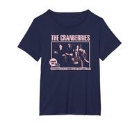 The Cranberries Live in '95 Concert Tour Vintage Band T-Shirt, Femme Grandes Tailles, Bleu Marine, 1X