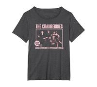 The Cranberries Live in '95 Concert Tour Vintage Band T-Shirt, Femme Grandes Tailles, Chiné Foncé, 1X