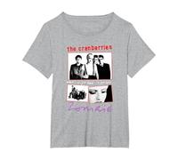 The Cranberries Zombie Collage Vintage Band T-Shirt, Femme Grandes Tailles, Gris Chiné, 1X