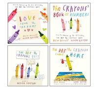 The Crayons Collection 4 Books Set By Drew Daywalt & Oliver Jeffers (Love from the Crayons [Hardcover], The Day The Crayons Quit, The Day The Crayons Came Home & Book of Numbers [Board book])